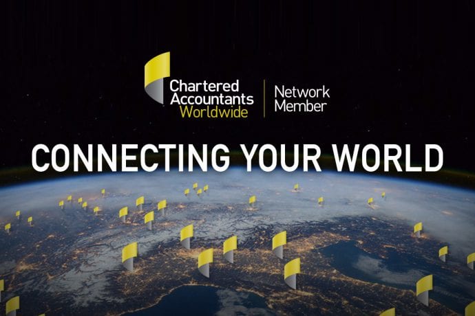 CONNECTING YOUR WORLD: CHARTERED ACCOUNTANT WORLDWIDE (CAW) LOGO LAUNCH