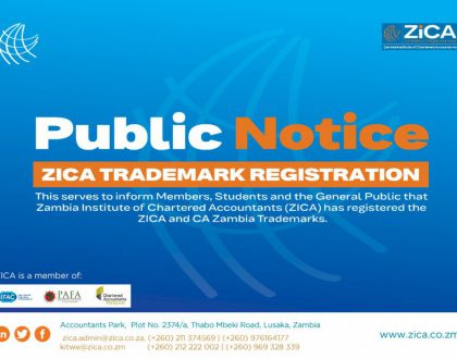 PUBLIC NOTICE: ZICA TRADEMARK REGISTRATION