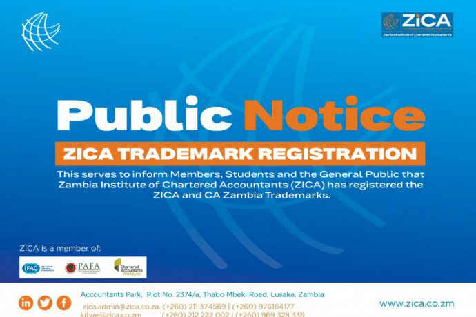 PUBLIC NOTICE: ZICA TRADEMARK REGISTRATION