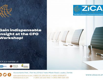 INVITATION TO ATTEND THE 2022 CHIEF FINANCIAL OFFICER WORKSHOP