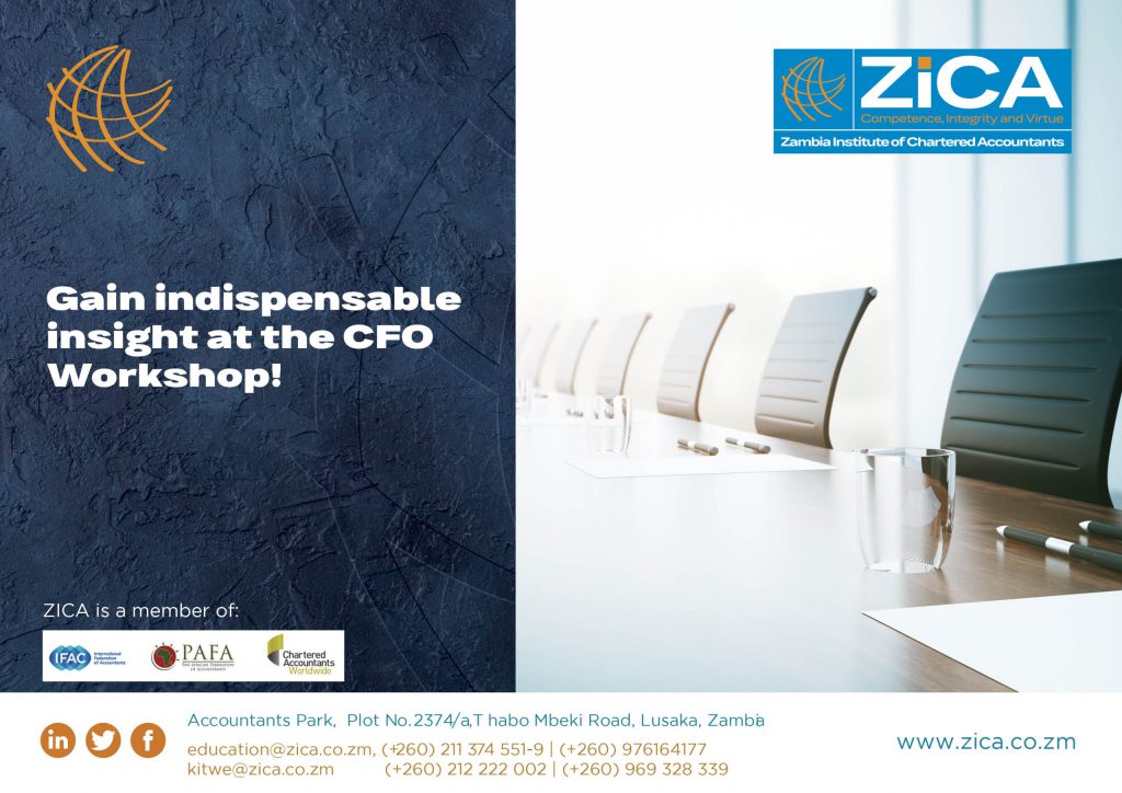 INVITATION TO ATTEND THE 2022 CHIEF FINANCIAL OFFICER WORKSHOP