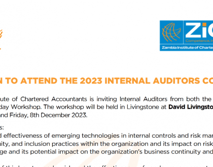 Upcoming Event - 2023 Internal Auditors Conference