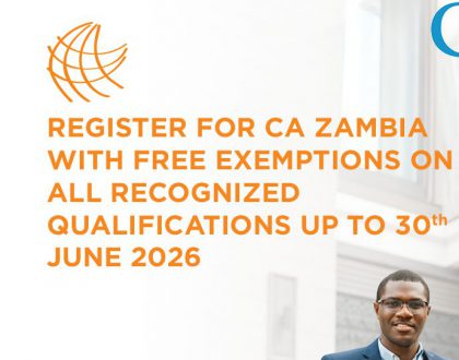 REGISTER FOR CA ZAMBIA WITH FREE EXEMPTIONS