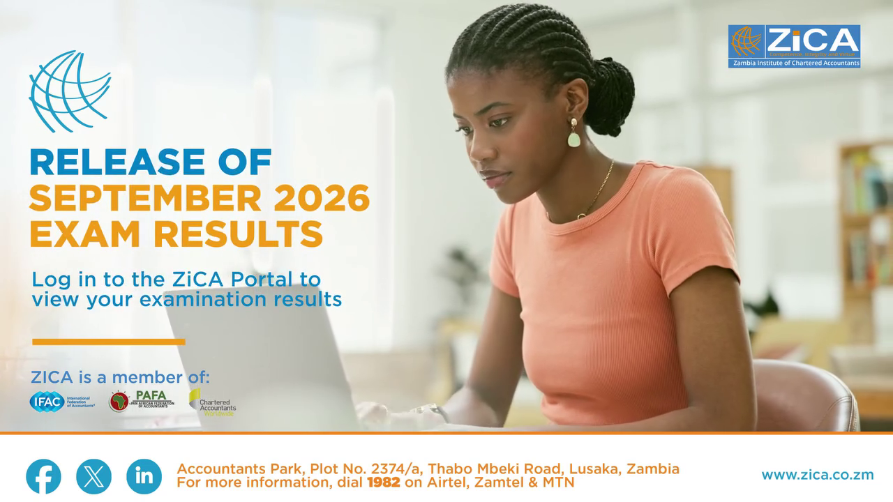 PRESS RELEASE BY THE ZICA CEO – SEPTEMBER 2026 ZICA EXAM RESULTS
